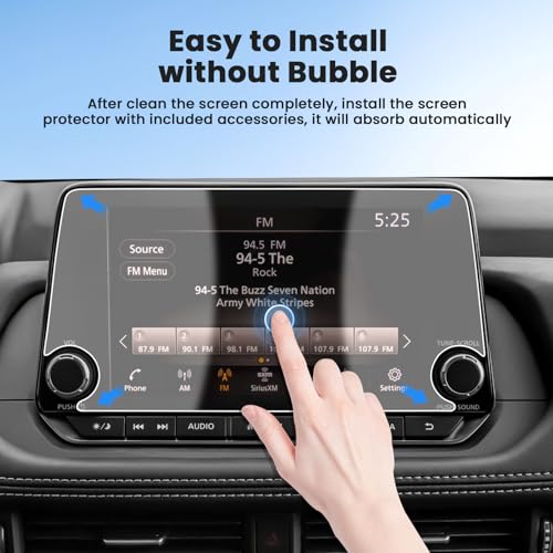 Canvcle 2PCS Screen Protector for 2021-2026 Nissan Rogue S SV/2019-2026 Altima/2020-2026 Sentra, 8 Inch Navigation Screen Tempered Glass Touchscreen Protector Navigation Screen Cover Protective Film - size: 2019-2026 Nissan Rogue/Altima/Sentra 8 Inch