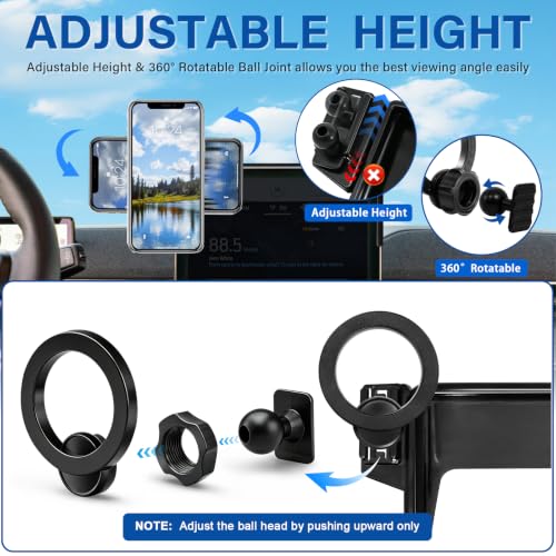 Car Phone Holder for 2021-2026 Ford Mustang Mach-E Accessories 15.5 Screen - size: For 2021+ Mach-E, 15.5-Inch