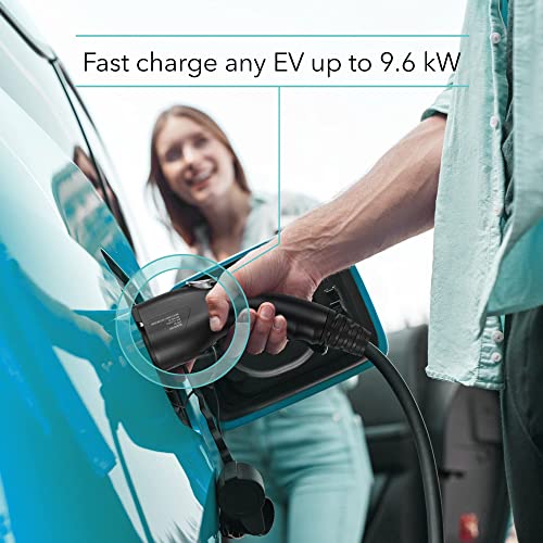 Lectron Level 2 EV Charger - ETL Certified, 240V, 40 Amp, NEMA 14-50 Plug, 16 ft Extension Cord & J1772 Cable- Portable Electric Car Charger for J1772 EVs and Plug-in Hybrid Vehicles - size: 40A NEMA 14-50