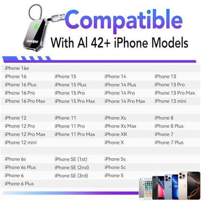 Wireless CarPlay Adapter for Apple iPhone,2025 Upgrade, Convert Wired to Wireless CarPlay Dongle for Factory CarPlay, Plug & Play for Cars/Trucks 2015+, Bluetooth 5.3, iOS 10+ - style: for Apple iPhone