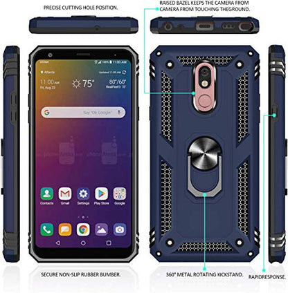 TJS for LG K40/K12 Plus/X4/Solo LTE/Harmony 3 Phone Case (Rose Gold) - color: Rose Gold