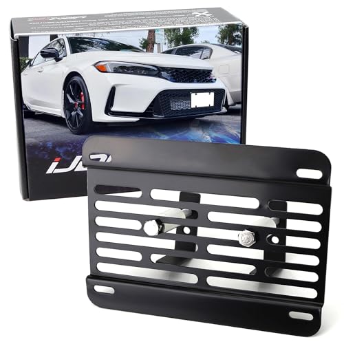 iJDMTOY Grille Mesh License Plate Relocator Kit for 2022-2024 Honda Civic