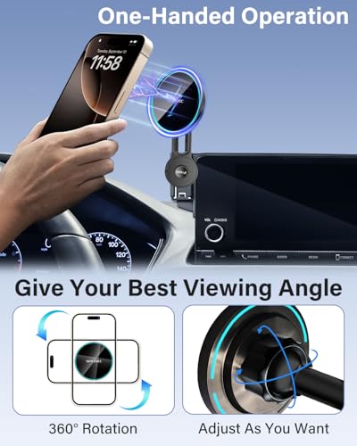 SKYLOTEC Magnetic Charger Phone Mount for BMW X5 X6 2024-2026 - color: Magnetic Wireless Charger, size: X5 X6 2024-2026(Extension Rod)