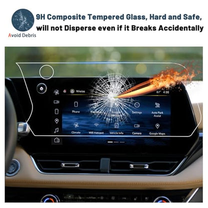 2025 2026 Equinox Screen Protector for 2026 Chevy Equinox 11" Dashboard & 11.3" GPS Display Touch,9HD Anti-glare Scratch Tempered Glass Compatible with 2025 2026 Chevy Equinox LT/RS/ACTIV Accessories - color: 2025-2026 Chevy Equinox 11-inch & 11.3-inch