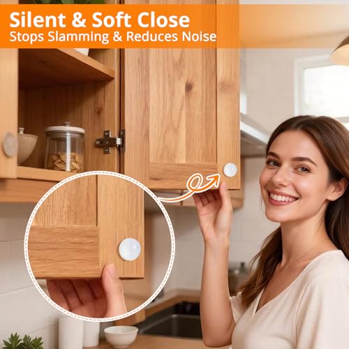 CHUNZEXI 400 PCS Clear Cabinet Door Bumpers, 3/8 Inch Round Rubber Pads - size: 400 PCS ⅜"（10mmx3mm）