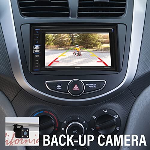 Sound Storm Laboratories DDCP62-R Apple CarPlay Car Multimedia Player - Double-Din, 6.2 Inch Capacitive Touchscreen, Bluetooth, USB, SD, Aux AV in, No CD DVD, AM/FM, Backup Camera Included - style: 6.2 inch + Backup Camera