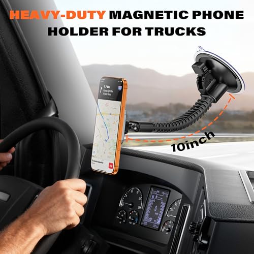 APPS2Car Phone Mount for Truck, Heavy-Duty Windshield Phone Holder