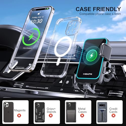 Wireless Car Charger, 15W Fast Charging Auto Clamping Car Mount Charger - style: CD Slot Mount
