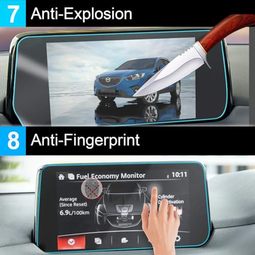 TTCR-II for 2017 2018 2019 Mazda CX-5 Navigation Screen Protector 7 Inch, - color: For 2017-2020 Mazda CX-5 with 7-Inch Touchscreem