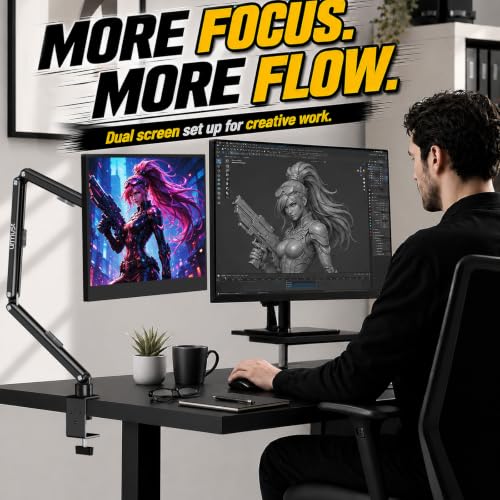 Urmust Magnetic Portable Monitor Stand, VESA & Magnetic 2-in-1 iPad Stand L - size: L