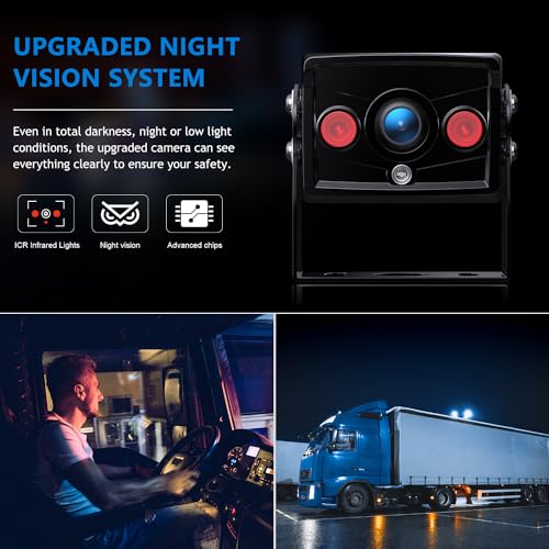 Wired RV Backup Camera, 7" 1080P IPS Monitor & Rear View Camera - size: 1 Camera