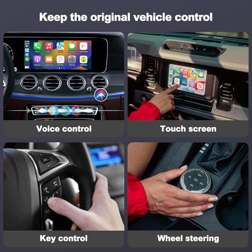 MMB CarPlay Wireless Adapter, 2025 Upgrade CarPlay Dongle Converts Wired to Wireless for iPhone, USB C/A Plug and Play CarPlay Adapter Compatible with iPhone iOS 10+ and Cars with CarPlay