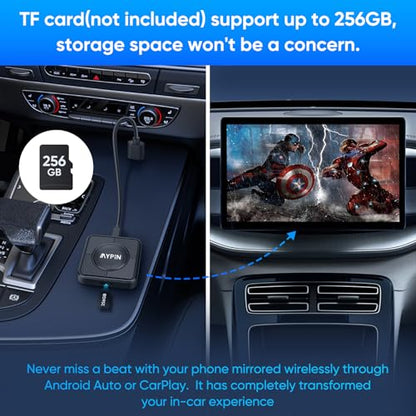 Upgraded Wireless CarPlay Adapter,Support Netflix YouTube, Plug & Play - style: with WIFI