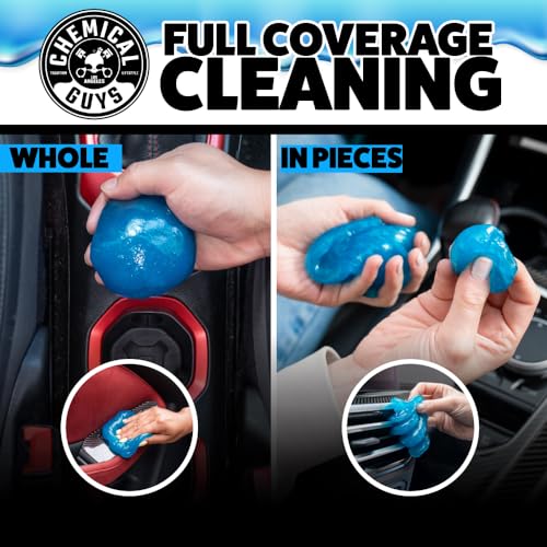 Chemical Guys, Sticky Icky Car Cleaning Gel, Green Apple, 4 Pk - size: 3.5 Ounce (Pack of 4), style: Green Apple