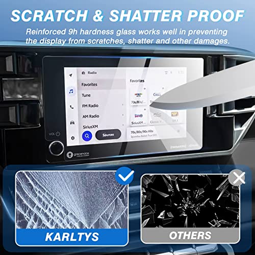 Karltys [Upgrade 2 Pack Screen Protector for 2022~2026 Toyota Tacoma / 2025-2026 Toyota 4Runner 8-Inch [No Glare & Fingerprint] Tempered Glass Toyota acoma Accessories - size: 8 Inch Toyota Tundra 2022~2025/Sequoia SR5