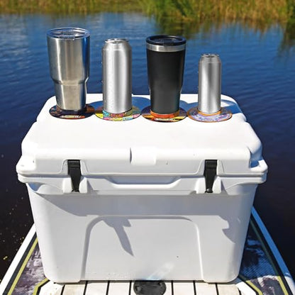 L'il Sucker Suction Rings Suction Cup Holder Anti-Spill Can Drink Holder for Boats, Trucks, ATVs, Home & Outdoors - Prevent Spills with Our Non Slip Cup Coaster - National Parks Pack of 2 - color: National Parks
