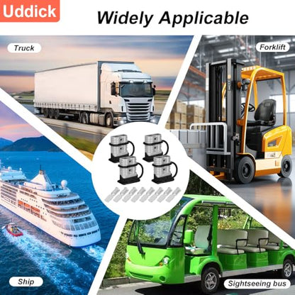 175A Battery Quick Connector with Dust Cover,Battery Quick Disconnect Wire Harness Plug Kit for Car Forklift Motor Winch Trailer（4PC 1/0AWG 4Covers - size: 4PC 1/0AWG 4Covers