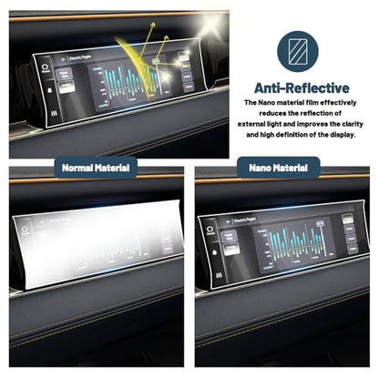 Ruiya 2026 Ram 1500 Screen Protector for Dodge Ram 10.25" Front Passenger Touchscreen 2PCS Anti-scratch Nano Films Compatible with 2025 2026 Dodge Ram 1500/2500/3500 - color: 2025+ Dodge Ram 10.25"
