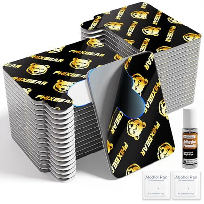 PHIXBEAR 33 Pcs Heavy Duty Double Sided Foam Tape - Removable No Residue, Waterproof Cold and Heat Resistant, Strong Hold for Car Trim, Home, Outdoor Use,1.1x1.57 Inch - size: 33Pcs 1.1’’x1.57’’