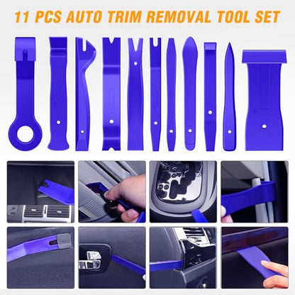 GOOACC 11PCS Auto Trim Removal Tool Kit Blue - color: 11PCS Trim Removal Tool Blue
