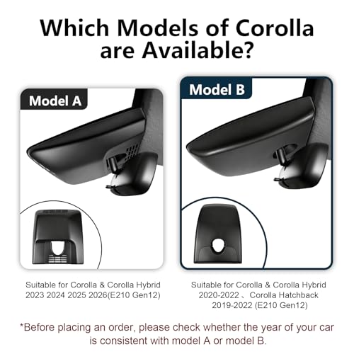 mangoal 4K Dash Cam for Toyota Corolla & Hybrid 2020 2021 2022 (Model B) - style: Corolla Model B Front 4K Only