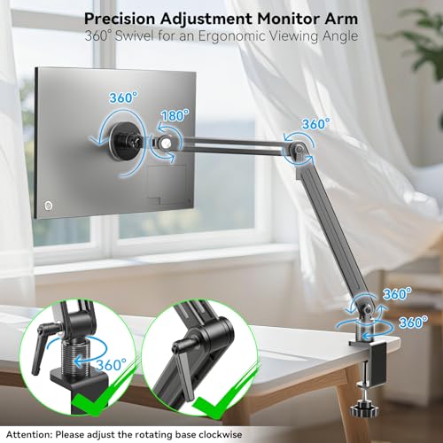 Magnetic Portable Monitor 75mm VESA Mount Arm Screen Holder Stand Clamp
