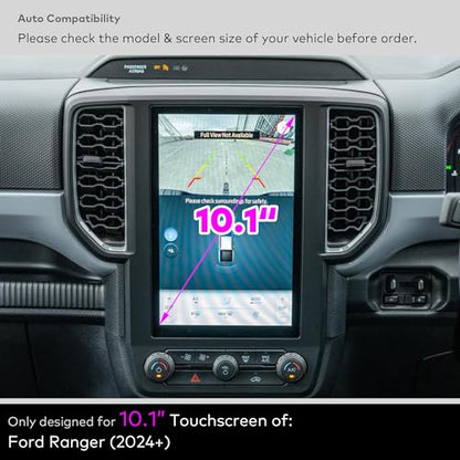 [Anti Glare] Tempered Glass Screen Protector for Ford Ranger (2024-2026) XL/XLT 10.1 Inch Infotainment Touchscreen [9H] [Anti Fingerprint] (Matte) - color: Ranger (2024-2026) 10.1" - Matte