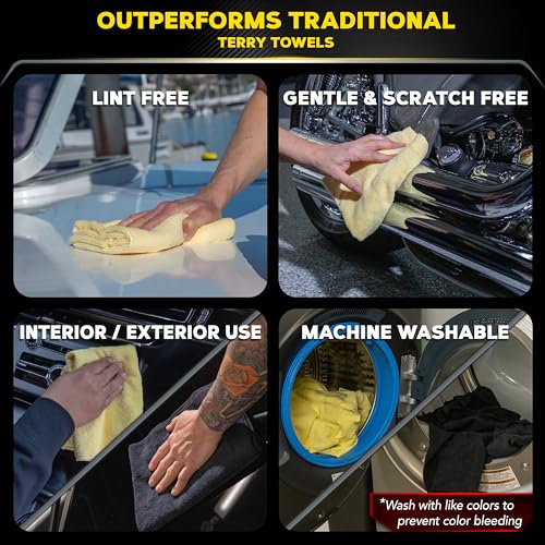Meguiar's Supreme Shine Microfiber Towels, 6 Pack - size: 6 Microfiber Towels