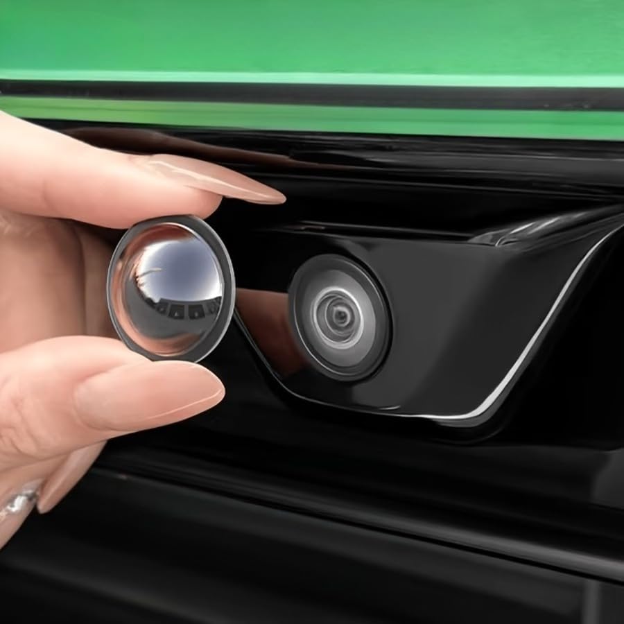 2 Pack Car Camera Protective Cover 360 Degree Lens Shield with Adhesive No Damage Installation Anti Scratch Universal for All Vehicles Car Accessory