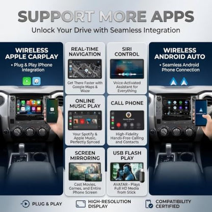 Wireless CarPlay Retrofit Kit Adapter for Toyota with Entune2.0 & Touch2