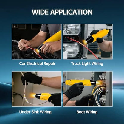 310PCS Solder Seal Wire Connectors Kit with Heat Air Gun, Heat Shrink Solder Butt Connectors Waterproof Electrical Terminals for Automotive Marine Boat RV Wiring Repair - style: 310PCS