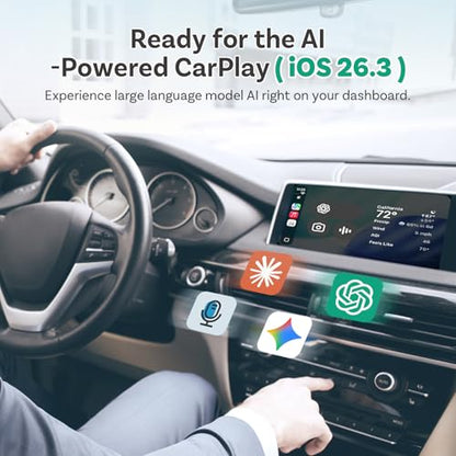 OTTOCAST Mini Pico (2026 Version) Wireless CarPlay & Android Auto Adapter