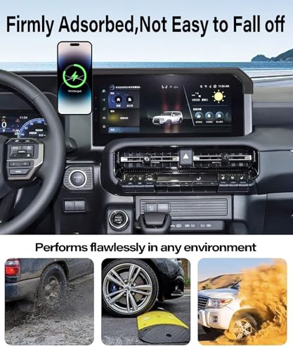 Car Phone Holder for 2024 2025 2026 Toyota Land Cruiser LC250 Accessories - size: fit for 2024-2026 Land Cruiser LC250(8/12.3 Inch)