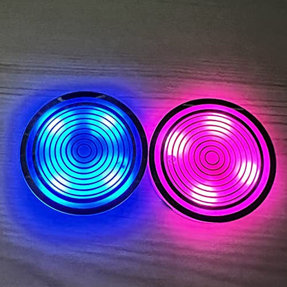 NewL 2 Pieces Car Cup Holder led Lights with 7 Colors USB Charging Darts - color: Darts