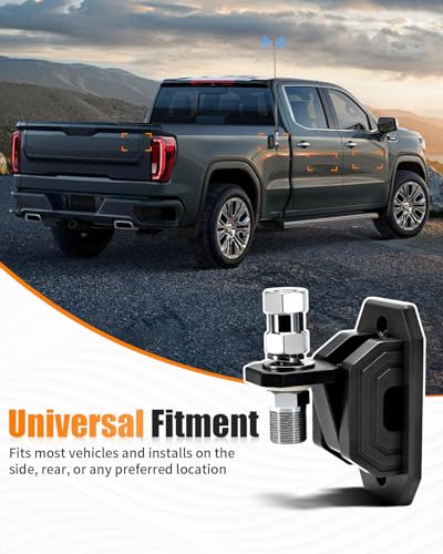 No Drill Antenna Mount Kit with Adapter - size: B-Adhesive+Adapter