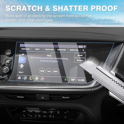 Karltys [Upgrade] 2 Pack Screen Protector for Buick Envision 2023~2021 10.2-Inch [No Glare & Fingerprint] Tempered Glass Buick Envision Accessories - size: 10.2-Inch 2023~2021 Buick Envision