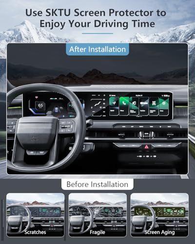SKTU 2PCS for 2027 Kia Telluride Screen Protector All-in-One Touchscreen - color: Nano for 2027+ Telluride