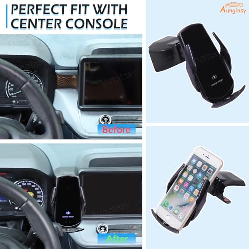 Car Mobile Phone Holder Compatible with Ford Maverick 2022-2025 Center Console Multimedia Display Left Side Panel Cell Phone Mount Dashboard Vent Clip Bracket Universal Phones Navigation Accessories - style: Style D