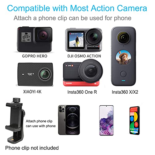 PellKing Magnet Camera Mount for GoPro 13/Insta360 X6/X5/X4/X3,Heavy-Duty Metal Car Magnetic Camera Mount with 360 Degree Rotation Ball Head for Car,Compatible with GoPro Hero 13 12 11 Black 8/7/6/5