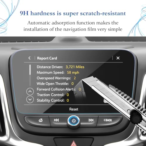 SKTU 2024 Chevy Equinox Screen Protector for 2018-2024 Equinox LT Premier/2016-2025 Malibu/2016-2019 Volt (LT, Premier) Anti-Scratch HD Clear(8 Inch) - color: 2018-2024 Equinox 8 Inch