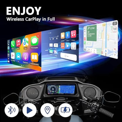 Bypass Motorcycle Wireless CarPlay Bluetooth Headset Adapter - color: Silvery