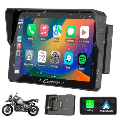 Carpuride W702B 7" for BMW R1200GS R1250GS S1000XR Motorcycle - size: 7 inch