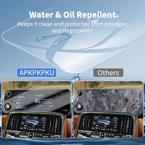 2Pcs HD Screen Protector for 2026 Lexus LX600 700h Nav+AC Tempered Glass - color: For 22-26 LX 12.3+7 Inch HD