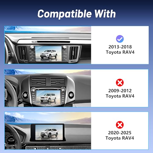 Phone Mount for Toyota RAV4 (2013-2018),15W Wireless Car Charger,Magnetic Phone Holder,Dashboard Hands Free Mobile Holder,360° Adjustable,2014 2015 2016 2017 RAV-4 Interior Accessories,New Car Gifts - size: Toyota RAV4 | 2013-2018