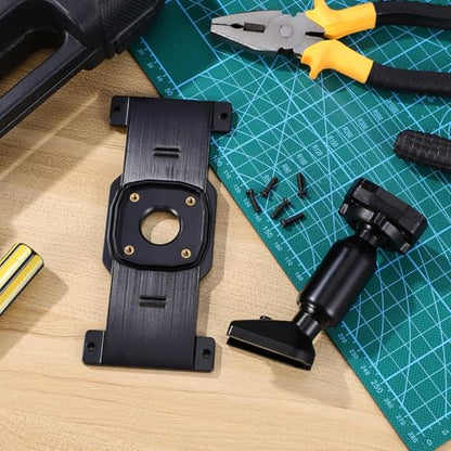 Gatuida Rearview Mirror Back Plate Dash Cam Mounting Bracket for Car Aluminum Alloy Mirror Dash Mount Holder Compatible with Hiac 2008-2011 6.10 X 2.63 X 0.39 Inch