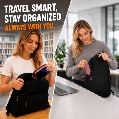 Rose Gold Small Hard Zipper Carrying Case, Universal Electronic Pouch Bag - color: Rose Gold