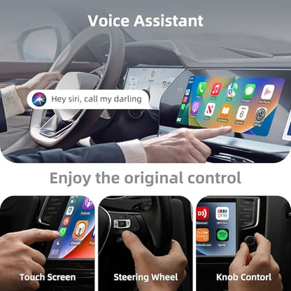 Tiny Wireless CarPlay Adapter Android Auto for iPhone & Android Plug & Play - color: Tiny USB Plug