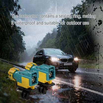 Bingfu Fakra Z Female to Female Antenna Extension Cable 9.84ft for Car Audio GPS FM AM Sirius XM 4G LTE Bluetooth