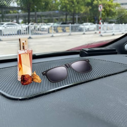 Car Dashboard Non Slip Mat,10.6"x 5.9" Universal Anti Slip Pad,Non-Slip Sticky Gripping Mat for Phones Sunglasses Radar Detector Electronic Devices and More Dashboard Accessories