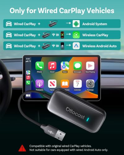 OTTOCAST Play2Video Ultra Wireless CarPlay Adapter AI Box 2026